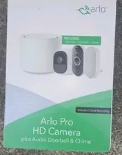 Arlo Smart Home Pro HD Camera Plus Audio Doorbell and Chime System