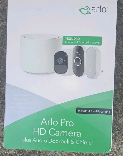 Arlo Smart Home Pro HD Camera Plus Audio Doorbell and Chime System