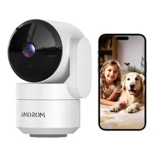 Indoor Security Camera 360° with Pan/Tilt, Pet Dog Baby Monitor, 1080P HD Nig...