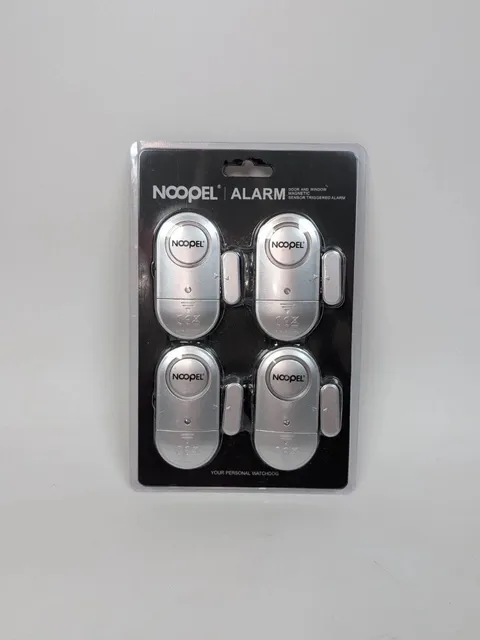 NOOPEL Door Window Alarm 4 Pack Magnetic Security Sensor Loud Alert New