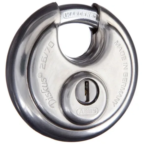 ABUS Padlock DISKUS  26/70 Stainless Steel Padlocks-Keyed Alike -70mm -FREE POST