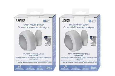 2Pack Feit Electric Smart WiFi Motion Sensor Home Security PIR Battery Alarm Lot