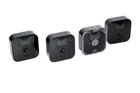Lot of 4 Blink BCM00400U Indoor/Outdoor Security Camera Black - No Mount/Battery
