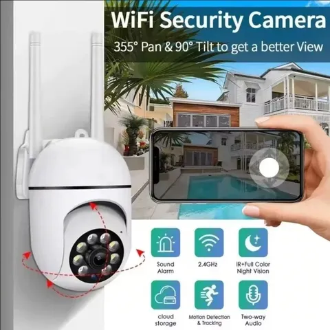 8MP Wifi IP Outdoor Wireless Security Surveillance PTZ Camera 4X Zoom Cameras AI