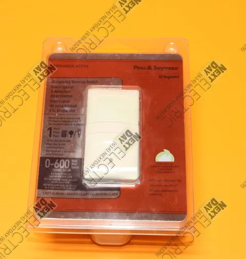 Pass & Seymour, RWU600ULACCV4, Occupancy Sensor Sensing Switch Legrand Motion