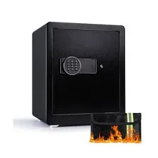 Safe Box, 1.9 Cubic Feet Security Home Safe Box, W/Electronic Digital Keypad,...