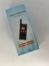 Multi-Function Signal Detector Wireless GPS Camera Bug LED Flashlight Black