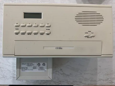 M&S Systems Model MC602 Intercom Panel with Box, Transformer, Chime Module Works