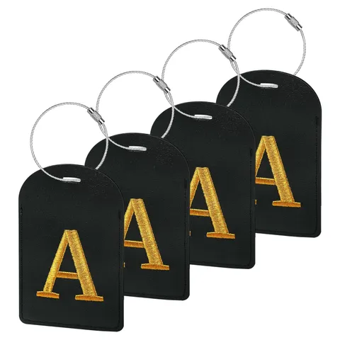 Gloppie Luggage Tags TSA Approved 4 Pack Personalized Luggage Tag for Suitcas...