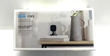 Blink Mini - Compact indoor plug-in smart security camera, 1080p HD video, night