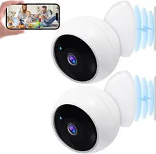 AMTIFO Security Cameras Wireless Outdoor Magnetic 2K WiFi