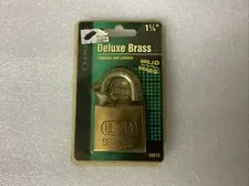 Ultra Solid Brass Luggage & Locker 1-1/4" Padlock (OLD STOCK)