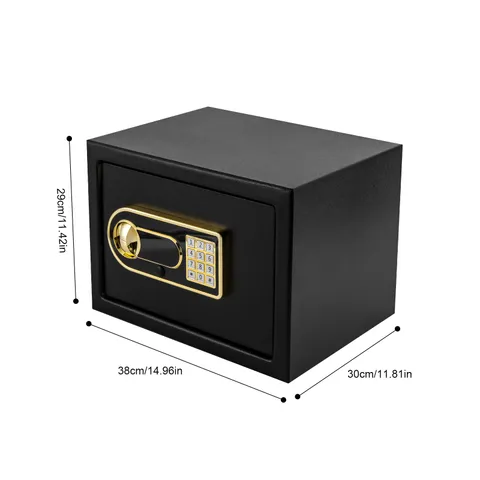 Large Safety Steel Fireproof Safe Box Digital Keypad Lock Cash Home Office Room