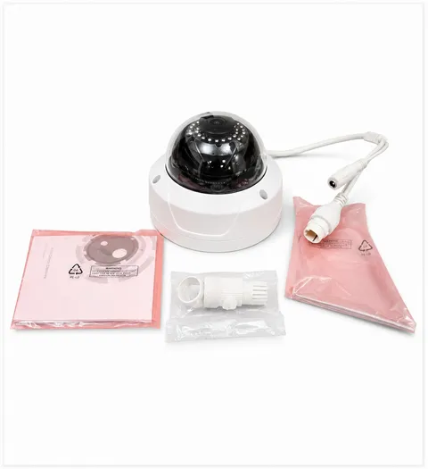 KT&C KNC-p3DR3IR 3MP IR Rugged Dome Camera, 2.8mm White