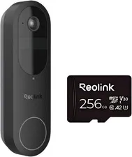 REOLINK Video Doorbell Battery 256GB SD Card 1:1 View 5GHz