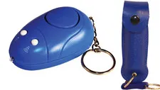 Keychain Personal Panic Alarm Light and Pepper Shot Pepper Spray Combo Blue