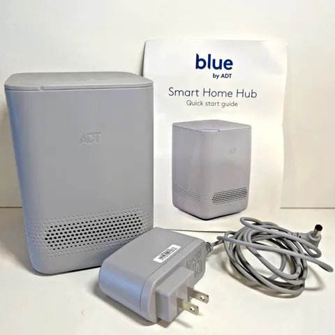 Smart Home Hub Master Base Unit BLUE By ADT Model S40LR0-01 Graphite w/ Cord
