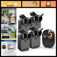 Long Range Wireless Driveway Alarm - Weather Resistant Motion Sensor & 4 Sensors