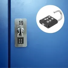 Strong Zinc Alloy Number Combination Lock for Travel Suitcase and Shed Doors