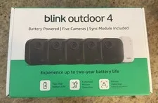 Blink Outdoor 4 (4th Gen) 5-Camera Security System w/ Sync Module Brand New