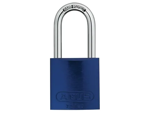 ABUS Mechanical 72/40mm Aluminium Padlock 40mm Long Shackle Blue Keyed Alike TT