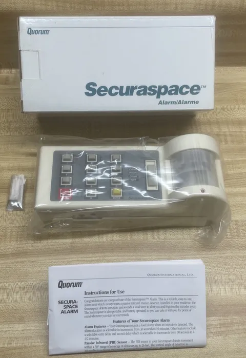 QUORUM Securaspace personal portable entry alarm Siren Intruder Detector NEW !!!