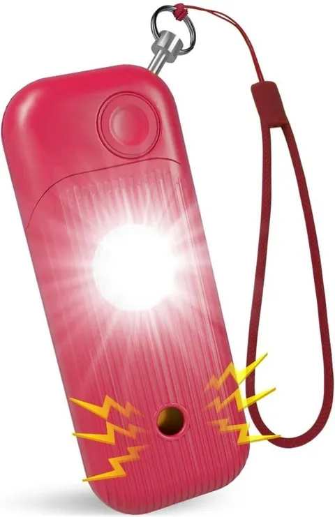 140dB Personal Safety Alarm With SOS LED Strobe Light For Women