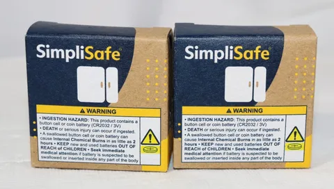 SimpliSafe Entry Sensor 2 Pack Door Window Wireless Contact Gen 3 ES3 White New