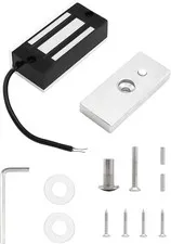 QWORK Electric Magnetic Lock, 60kg 130LBs Holding Force Electric Magnetic