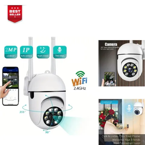 FireFrog A7 1080p WiFi Security Camera 360° Two-Way Audio Night Vision