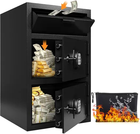 9.5 Cu Ft Extra Large Double Door Fireproof Drop Safe for Business Heavy Duty