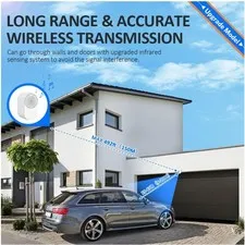 Wireless Driveway Alarms - Weatherproof Motion Sensor System
