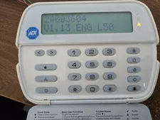 DSC PK5500 v1.3 ADT PowerSeries LCD Full-English Keypad, quick icon buttons