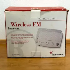 RadioShack 43-493 Wireless FM Intercom 2-Station System Complete in Box