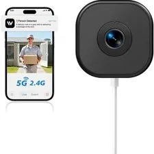 Detiko 2K Window Security Camera 5Ghz 2 4Ghz WiFi 120 Wide View