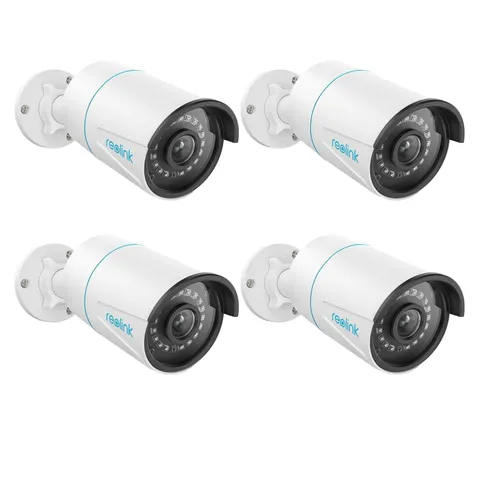 REOLINK PoE Outdoor Home Security Cameras, 5MP 4 Count (Pack of 1)