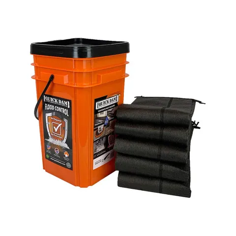 QUICK DAM QDGG10-5 Flood Barrier Emerg Kit,10 ft.L,PK5 49UV31