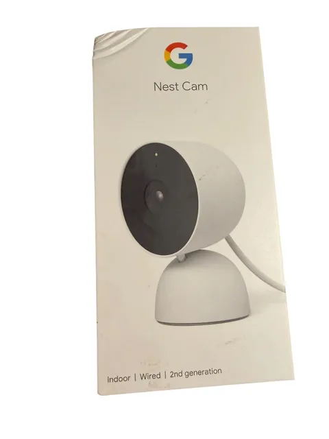 Google Nest Indoor Wired Security Camera 2nd Gen Snow
