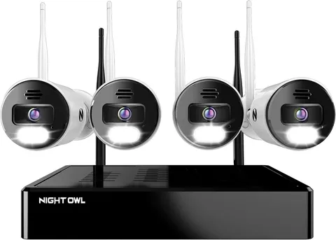 Night Owl 4K 10 Channel Wi-Fi Security System with 4 Wi-Fi Cameras (BTWN8-4L1)™