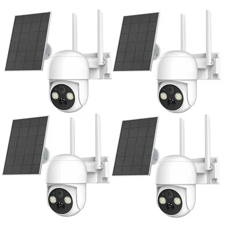 Wireless Solar Camera 4MP Solar Battery Security Camera WiFi Smart Home