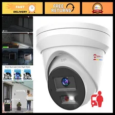 5MP PoE IP Security Camera Outdoor | Audio, Human & Vehicle Detection, Night Vis