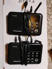 Wuloo 10 Channel FM Wireless Intercom System 1 Mile Range WL666 Lot of 2 TESTED