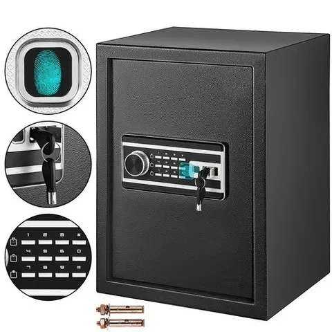 Safe Box Lock Security 2.1 Cubic Feet Digital Safe Key Lock Home Office