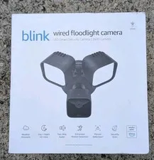 Blink Wired Floodlight Camera Smart Security Camera 2600 Lumens HD Live View NEW