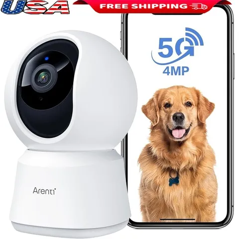 4MP WiFi Pet Camera Dual Band Motion Detection Night Vision Two Way Audio New