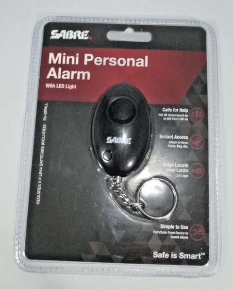 SABRE PAMPALL Personal Self-Defense Safety Alarm on Key Ring New