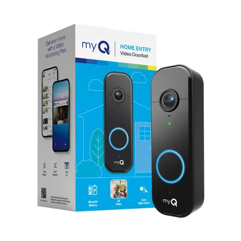 myQ Video Doorbell | 2K , Battery/Wired, Color Night Vision, Live with 2-Way ...