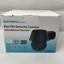 Solar Security Cameras Wireless Outdoor, 2K Pan/Tilt 360 View Solar/Battery