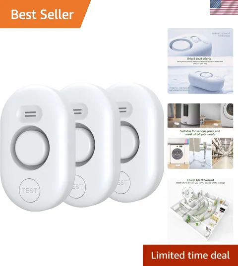 Water Leak Detector Sensor Alarm: Home Water Flooding Monitor Smart Sink Over...