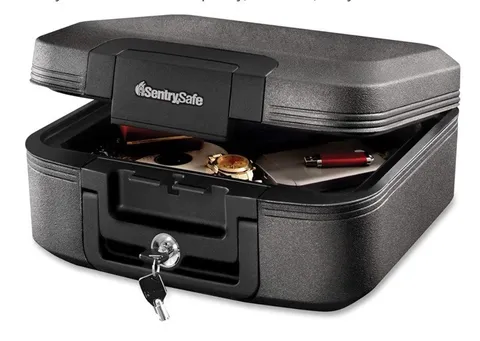 SentrySafe CFW20201 Small Fire Resistant Waterproof Key Lock Safe Gray/Black